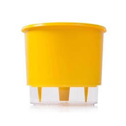 Vaso Autoirrigável Médio - Amarelo - 15cm x 16cm
