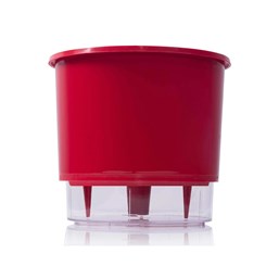 Vaso Autoirrigável Médio - Vermelho - 15cm x 16cm