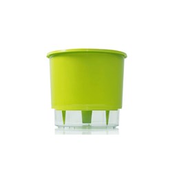 Vaso Autoirrigável Pequeno - Verde Claro - 11cm x 12cm